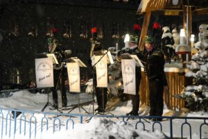 Bläserquintett auf dem Oberwiesenthaler Adventsmarkt