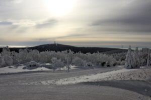 Auf dem Fichtelberg, Blick zum Klínovec (CZ)